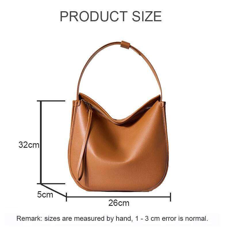New Women Split Leather Bucket Bag Female Commuting Large Capacity Single Shoulder Handbag Crossbody Lady Messenger Tote Bags 250805 250805