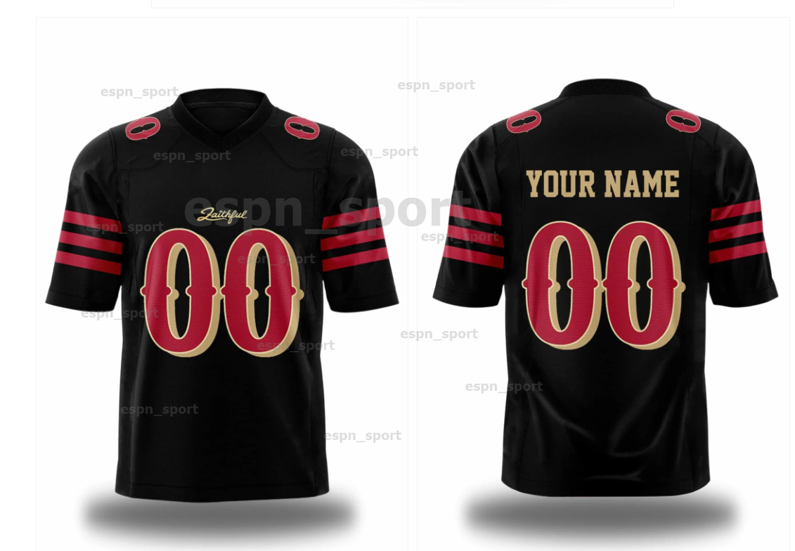 Customized Football 2025 Rivalries Jersey Brock Purdy George Kittle Fred Warner Christian McCaffrey Mac Jones Deommodore Lenoir888
