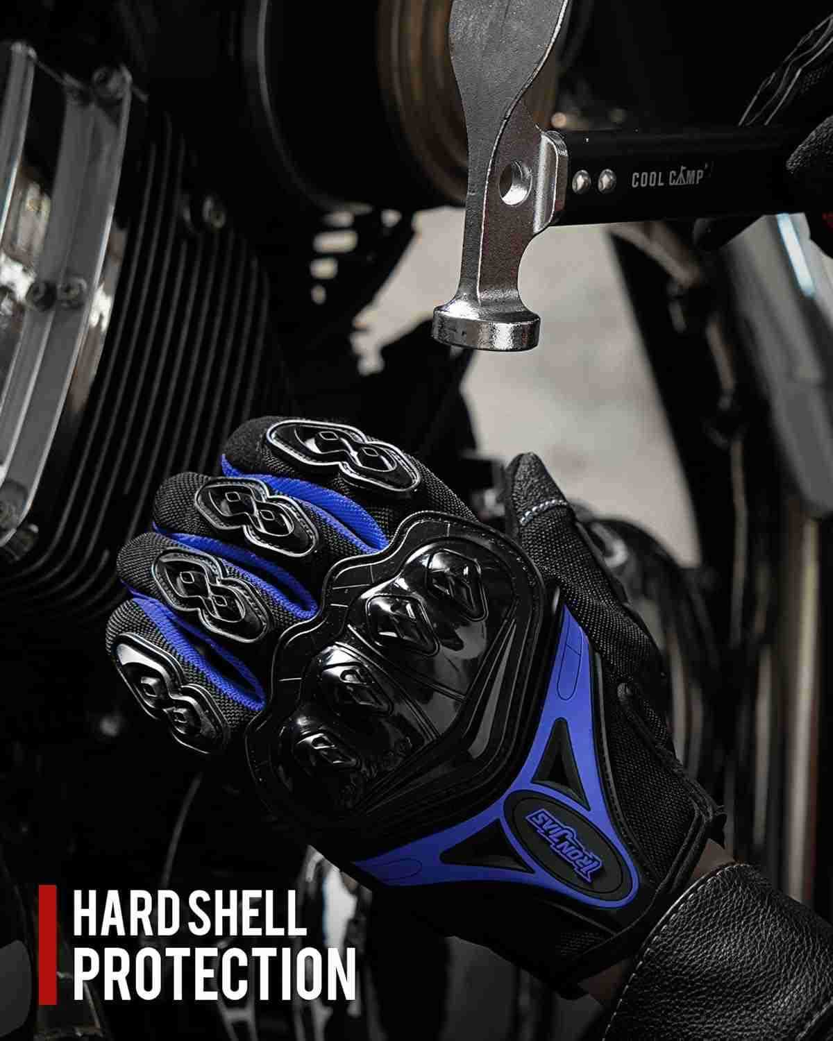 JIAS Motorcycle Gloves Full Finger Durable for Road Racing Bike Summer Spring Powersports Support Touch Screen BlackLW250911