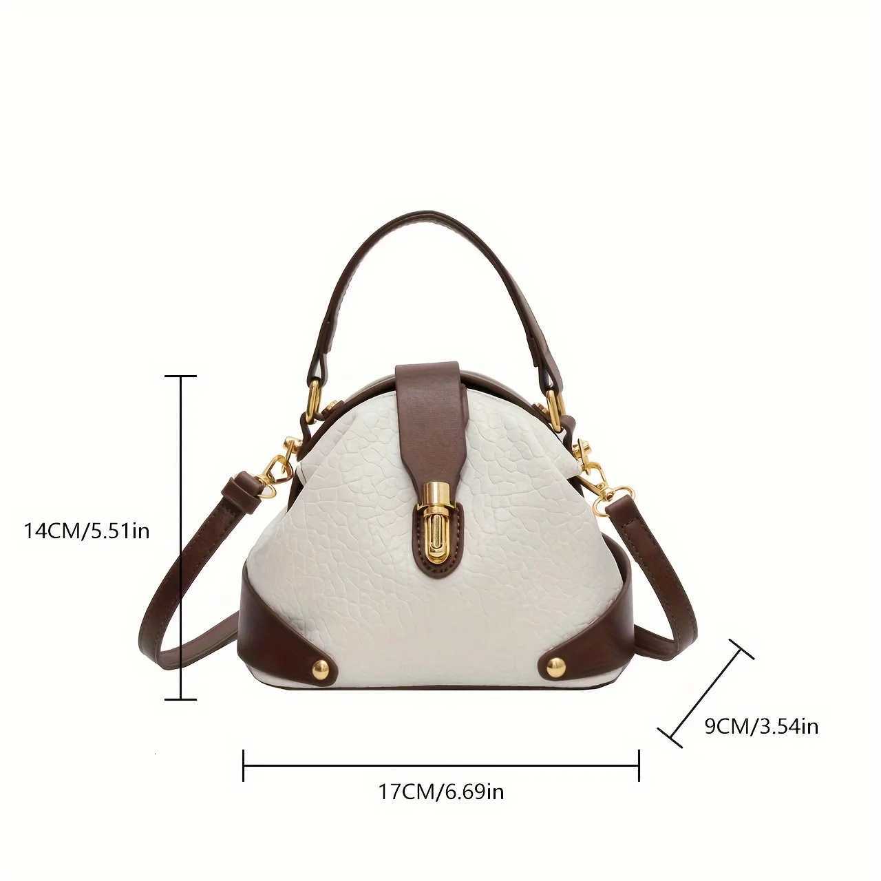 Light Color Splicing Messenger Bag Highgrade Texture Fashion Western Style Handbag Simple Commuting Z250911