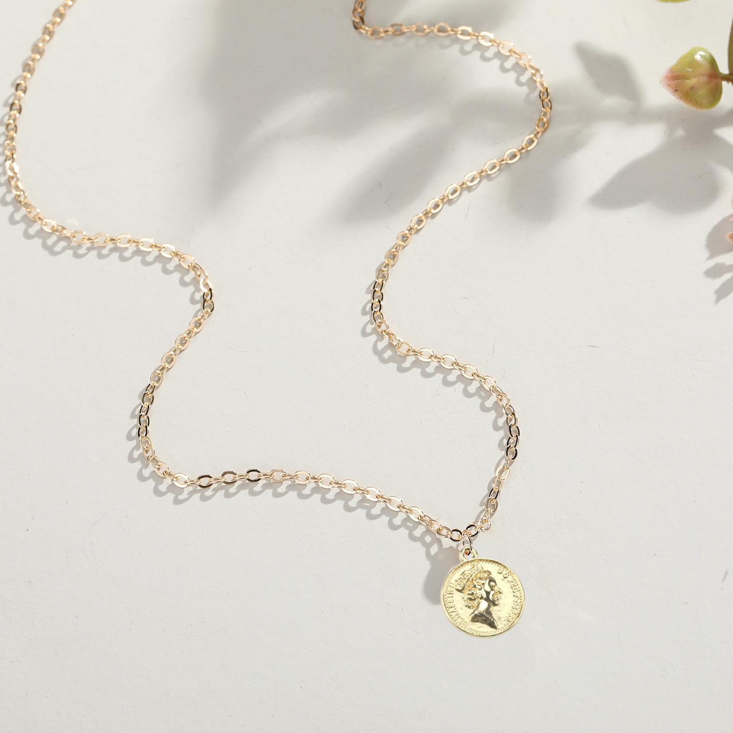 Minimalist Style gold Geometric Alloy Elegant Necklace Jewelry Accessories