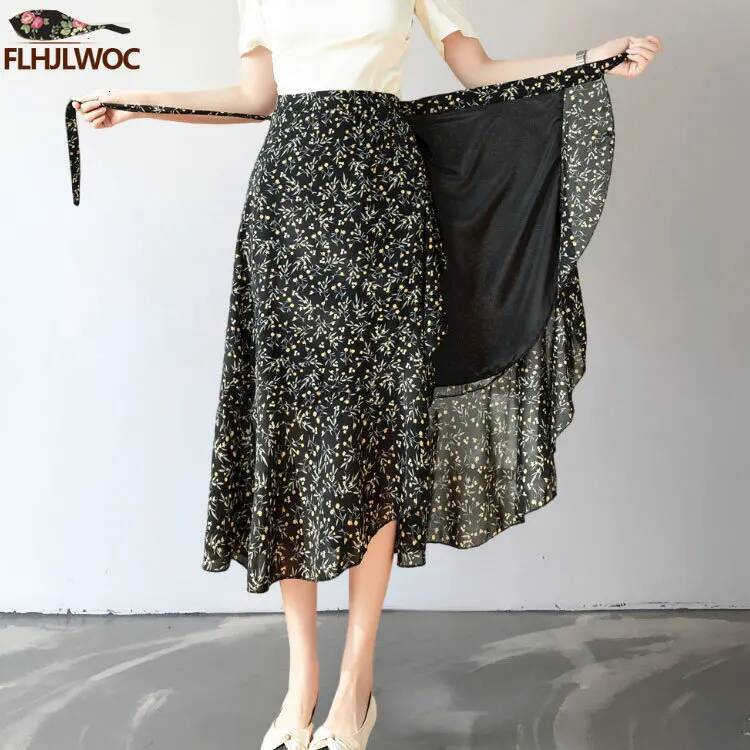 2025 Chic Korea Clothes Summer Women Cute Sweet GIrl Floral Robe Holiday Date High Waist Retro Vintage One-Piece Lace-Up Skirts dongdumaoyi