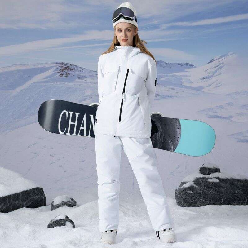 Women's Men's Suits Windproof, Warm Cold Reinforced Single And Double Board Ski Clothes With Large Size