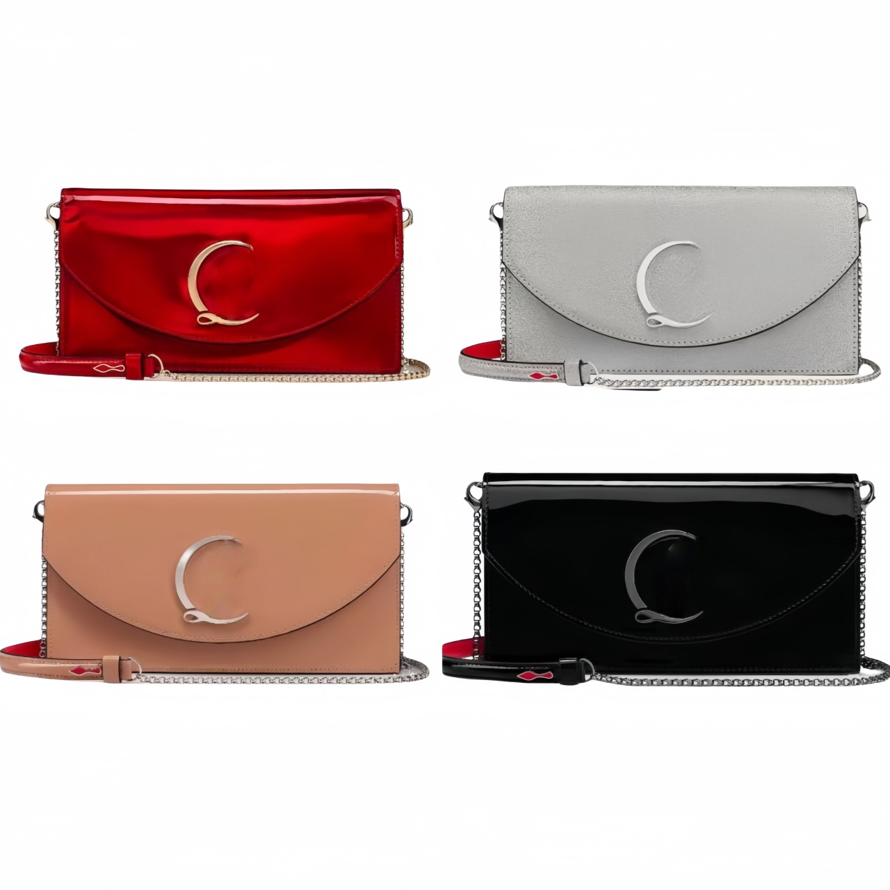 Luxury Designer Women Handbag Bags Flap Bag Shoulder Bags Woman Gold Silver Chain Bag Nude Black Patent Leather Woman Ladies Travel Shopping