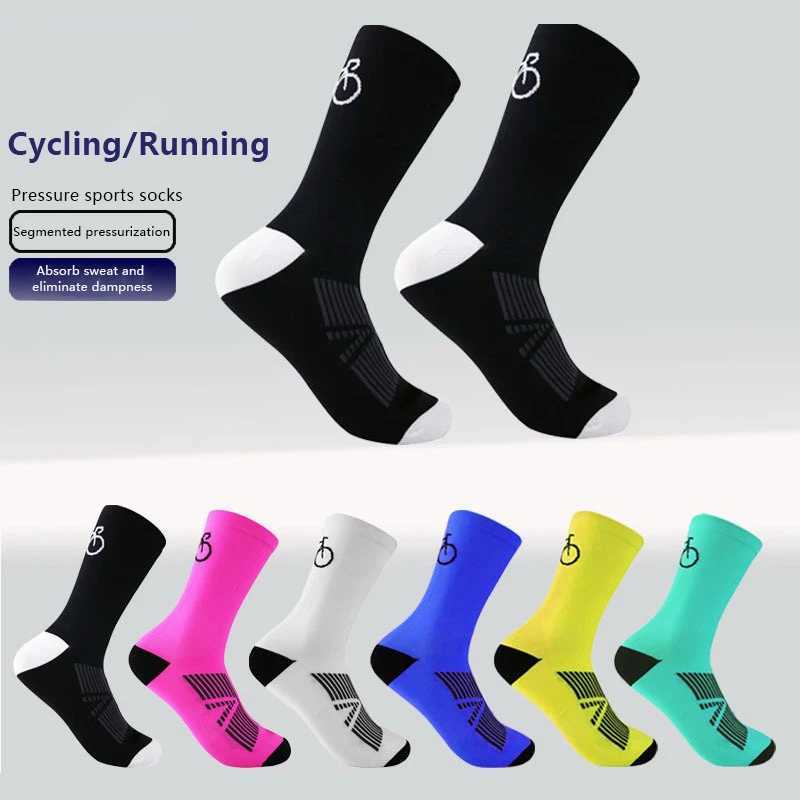 Cycling Socks MTB bike Socks Breathable QuickDrying Stretch Road Bicycle Socks Outdoor Sports Racing Running Cycling Socks D250911