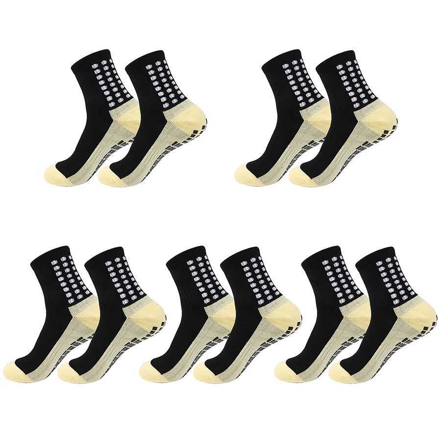 5 Pairs Football Socks Men Women Sports Socks Nonslip Silicone Bottom Soccer Outdoor Sport Running Cycling Grip Socks D250911