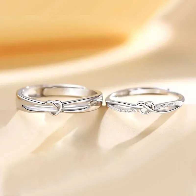 Simple Design Couple Ring 925 Sterling Silver Couples Promise to Each Other Really Silver Lover Wedding Engagement High Jewelry W250911