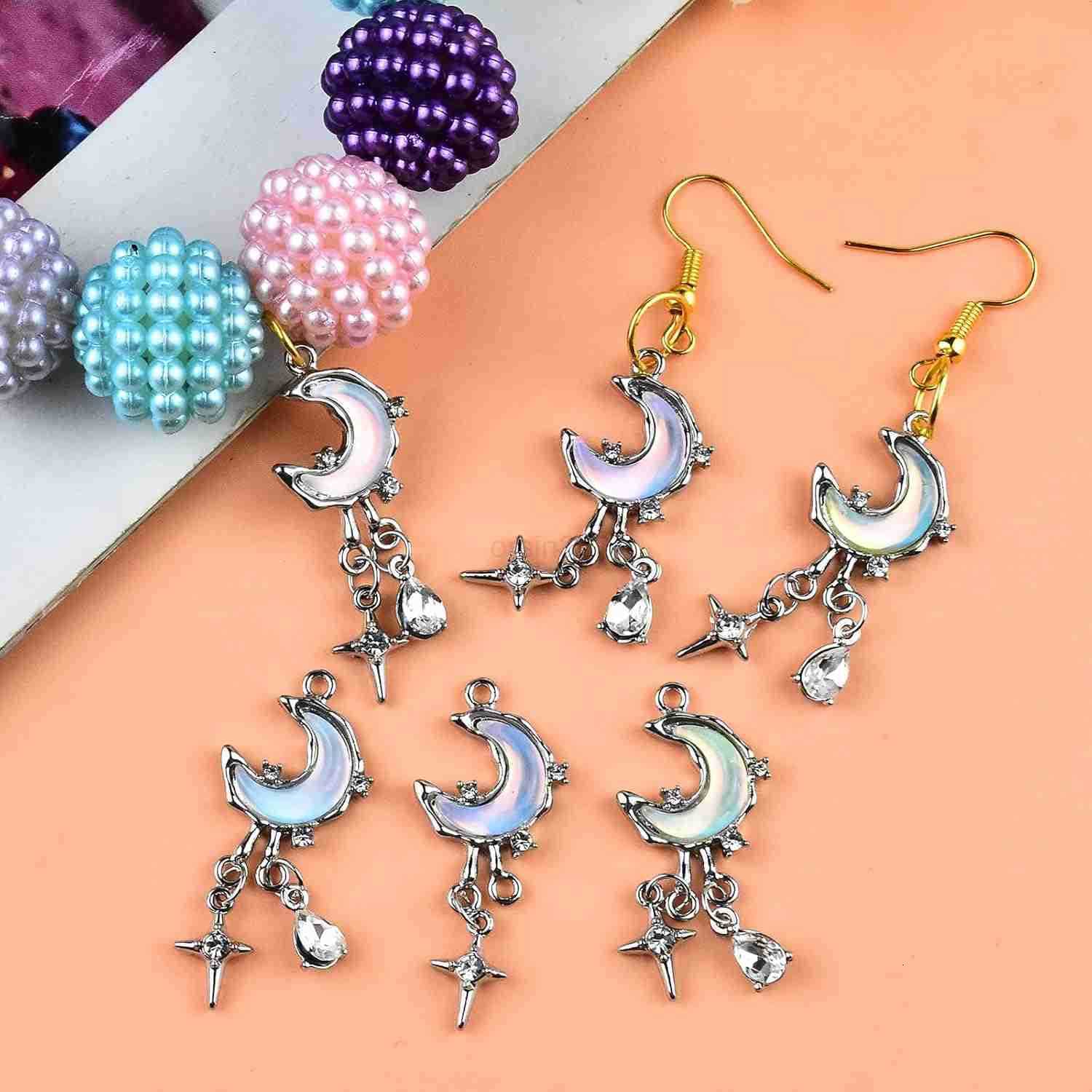 Charms for DIY Crafts Keychain Pendant Necklace Earring Jewelry Making SuppliesW250911