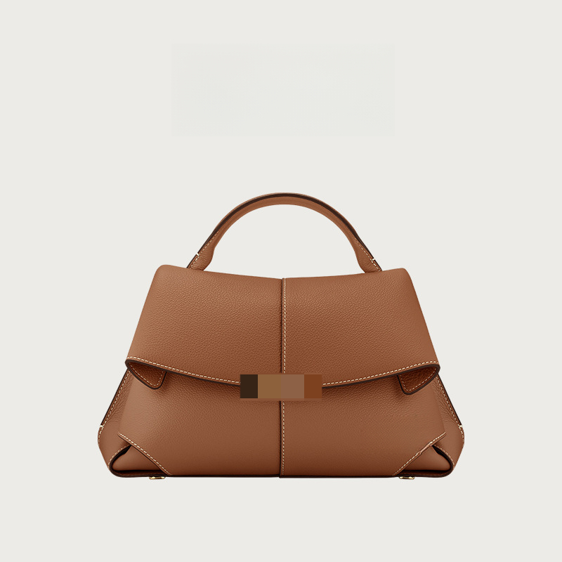New French Designer Bag Leather Retro Style Fashion Shoulder Bag Handbag Messenger Bag Luxury Bag Women's Bag