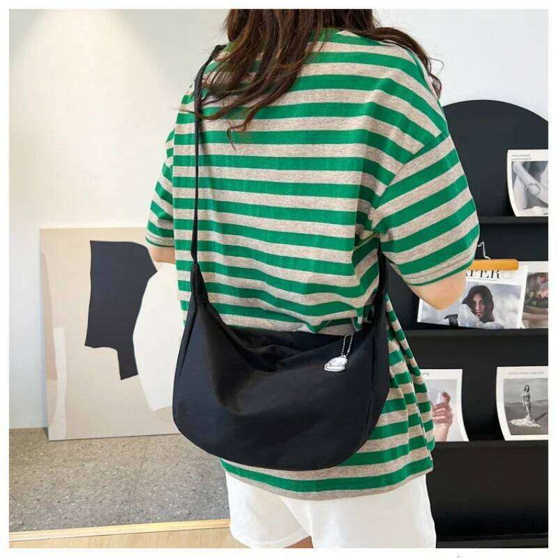 Shoulder Solid Haruku All-Match Simple Multifunction Handbags Large Capacity Crossbody Bags For Women Teens Purse