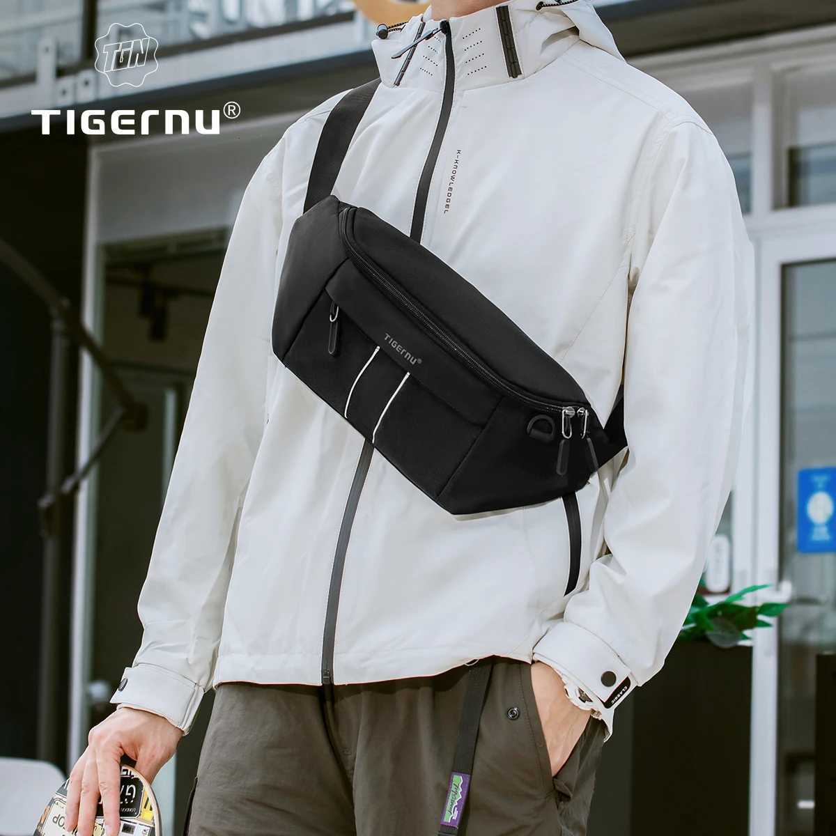Tigernu Chest Bag Fashion Crossbody Bag Street Trend Chest Pack Unisex High Quality Shoulder Bag Designer WaistBag Z250911