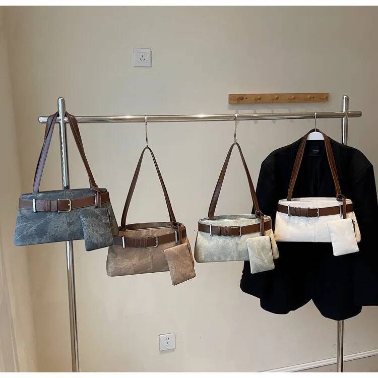 Women s Shoulder Bag Y K Fashion Spicy Girl Women s Underarm Bag PU Leather Fashion Handbag Versatile Commuter Bag Casual Retro Style Designer Bag