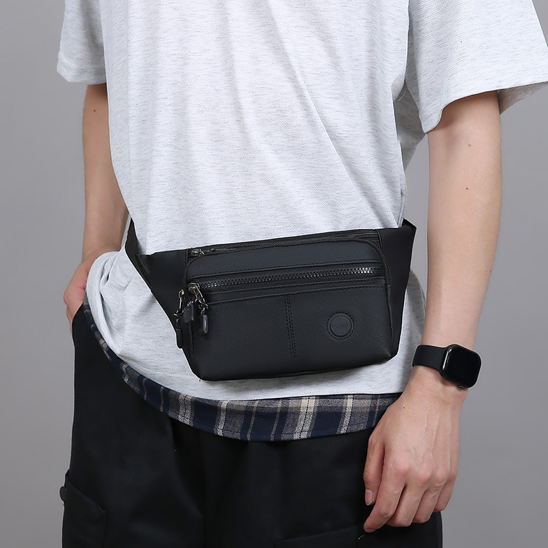 Men S Waist Bag Designer Bag Fashion Portable New Simple Shoulder Bag Casual Versatile Trendy Chest Free Shipping Bag Multi Layer Luxury Bag Storage C