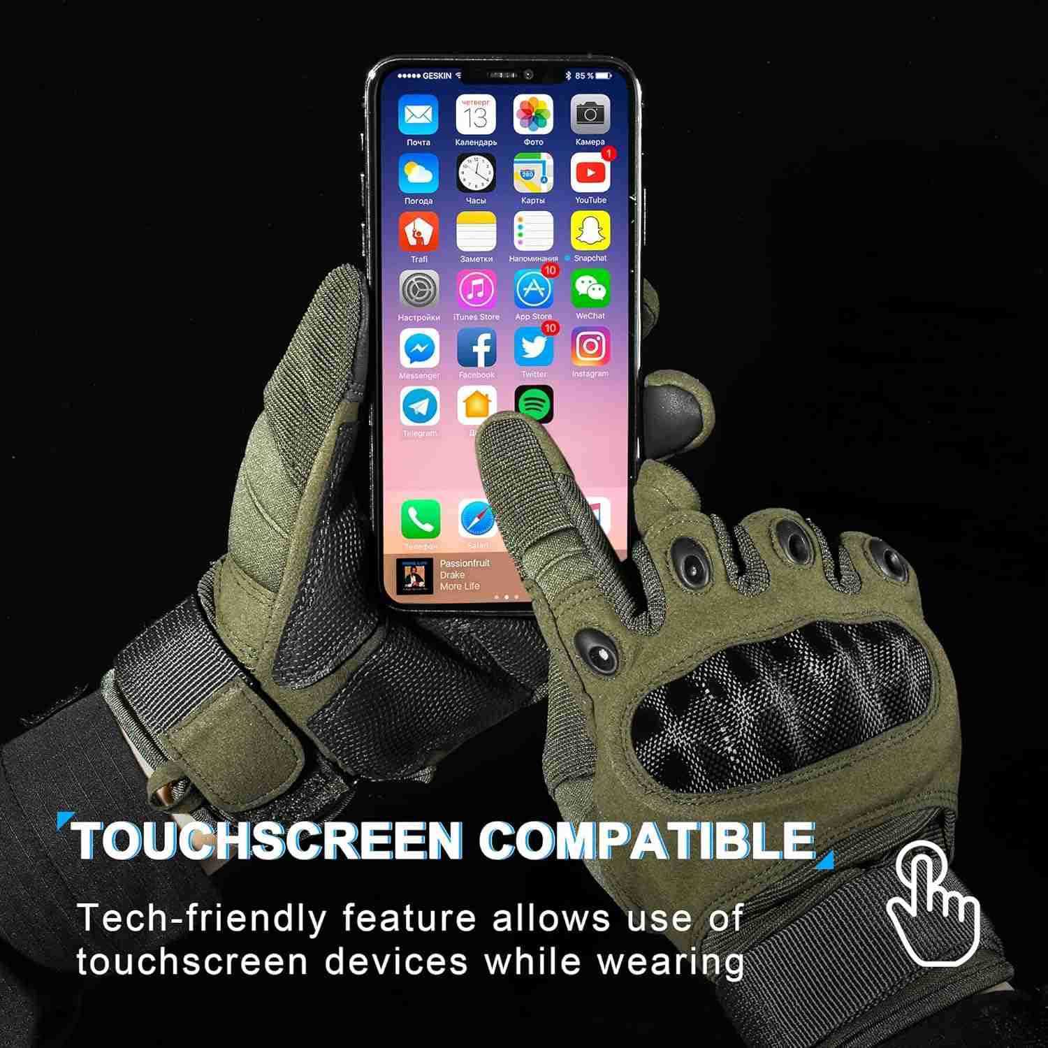 Tactical Gloves for Men Touchscreen Airsoft Paintball Motorcycle GlovesW250911