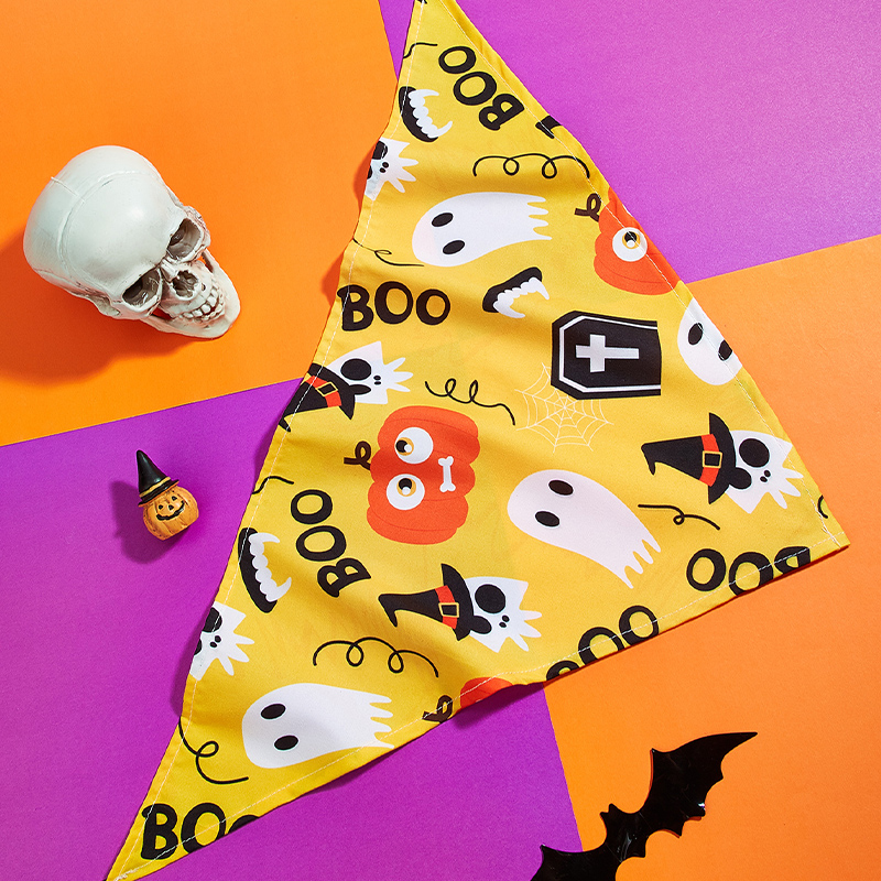 Halloween Themed Halloween Dog Costume Accessory Spooky Pet Bib