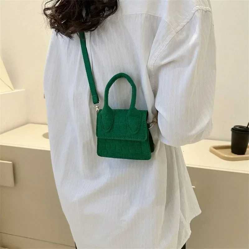 New Korean Version Messenger Bag Cute Mini Handbag and Purse Solid Color Women Small Shoulder Bag Luxury Designer Torebka Damska W250911