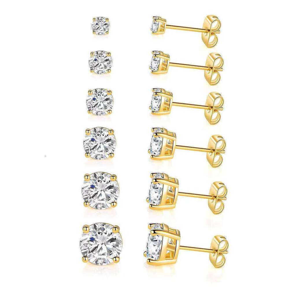 MYF Manufacturer Wholesale Moissanite Earrings Men Unique Sterling Sier Jewelry Moissanita Joyeria