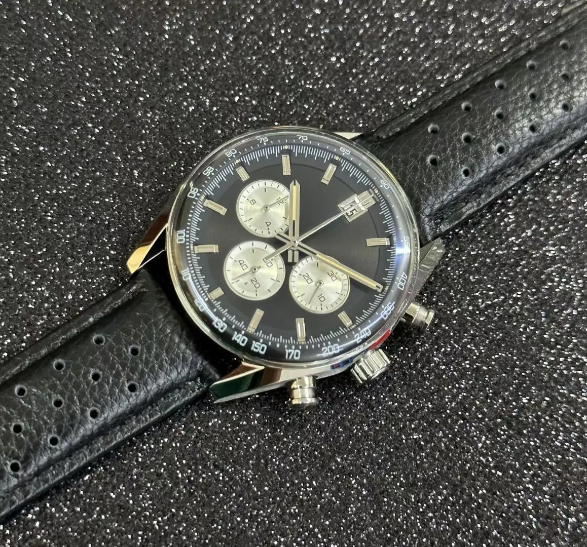 2024 new deluxe designer watch mens quartz movement multifunction watch stainless steel with sapphire waterproof high quality quartz mens watch