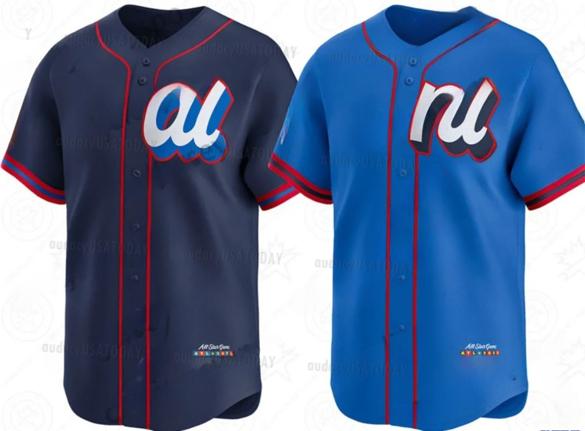 Personalized Custom 2025 All-Star Game Baseball Jerseys Shohei Ohtani Jarren Duran Elly De La Cruz Jose Ramirez Crow-Armstrong Aaron Judge Mike Trout 