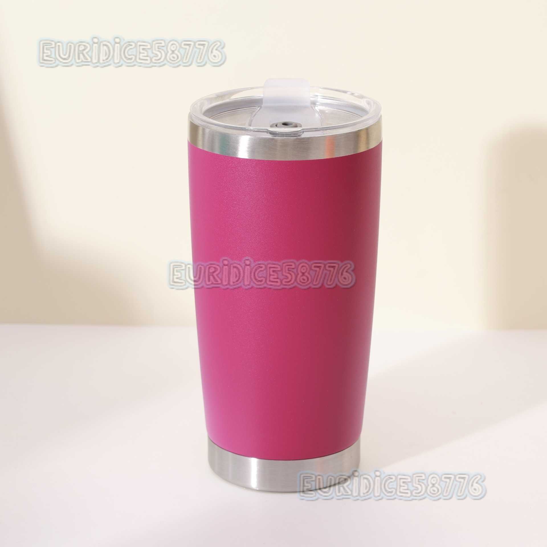 20oz Car Cup 304 Stainless Steel Insulated Cup Portable Gift Cup Large Capacity Car Ice Cup H250911