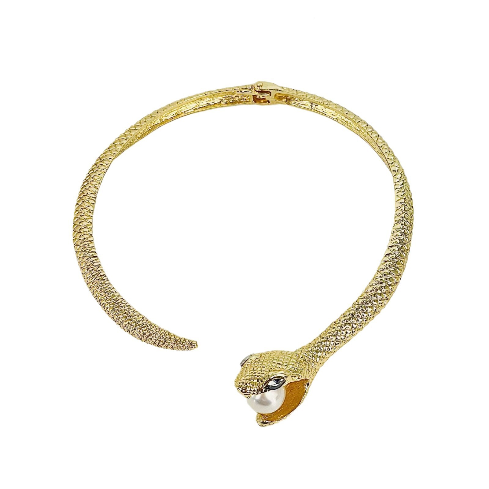 Luxury Brand Designer Jewelry European And American New Jewelry Punk Snake-Shaped Choker Vintage Exaggerated Snake Pattern Gold And Silver Choker Fash
