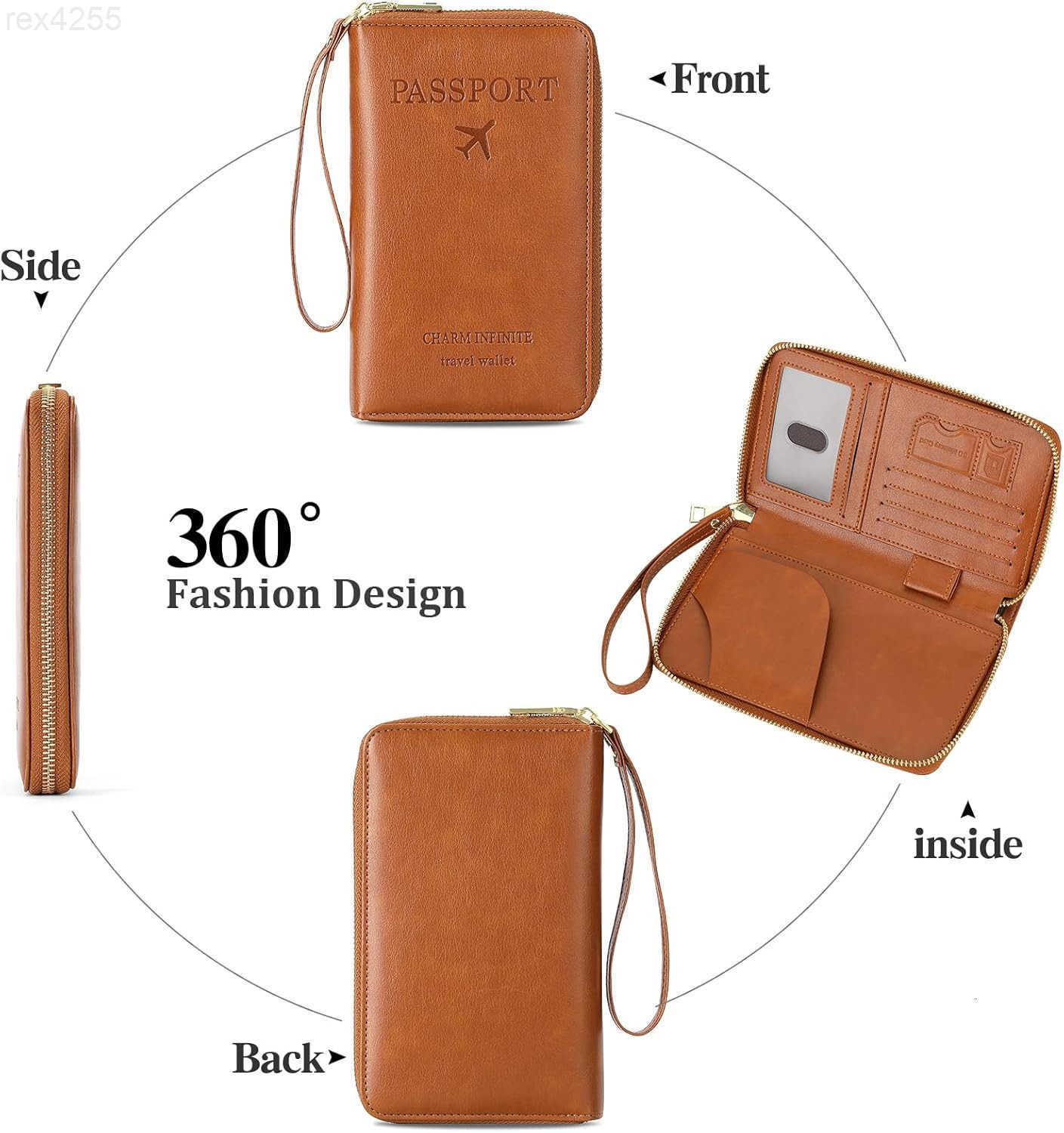 Leather RFID Blocking Passport Holder Travel Wallet Passport CoverTravel Wallet for WomenMen withW250911