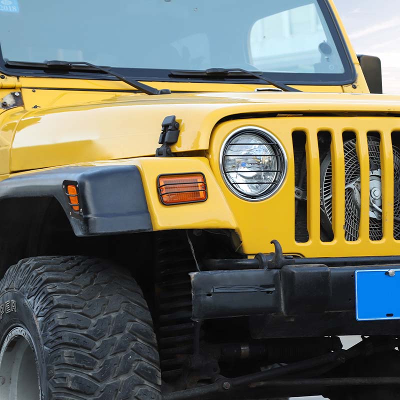 Car Large Lampshade/Turn Cover Lamp/Wheel Arch Lampshade Set For Jeep Wrangler TJ 1997-2006 External Accessories