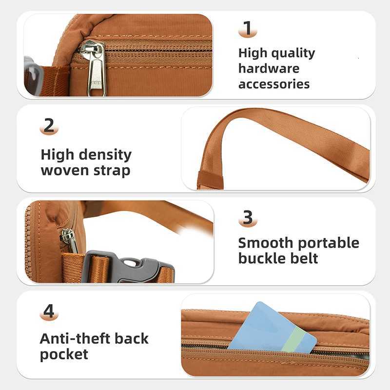 Belt Bag for Women Men Fashion Crossbody Fanny Packs Waterproof Mini Waist Bag Bum Bag for Running Hiking Walking and Travel Z250911