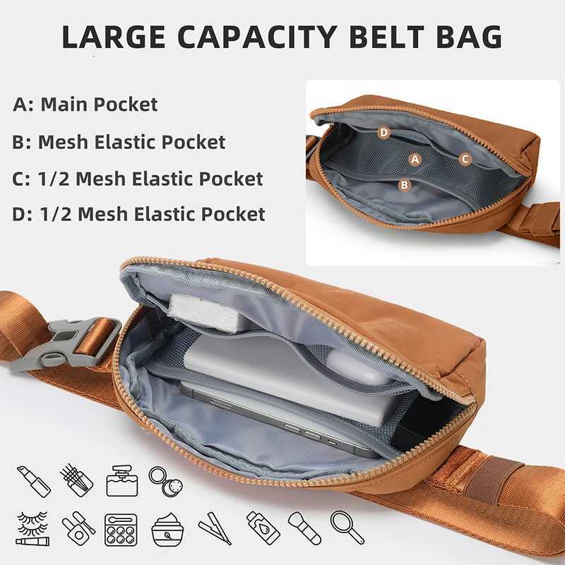 Belt Bag for Women Men Fashion Crossbody Fanny Packs Waterproof Mini Waist Bag Bum Bag for Running Hiking Walking and Travel Z250911