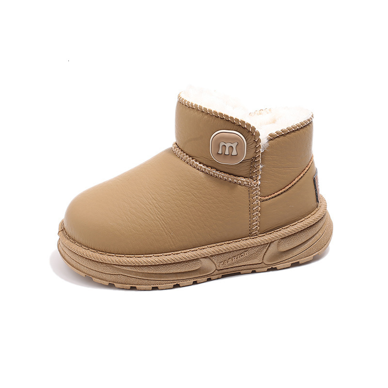 designer boots Snow Slip On Short Boots Cotton Fleece Lined Warm Shoes for Kids