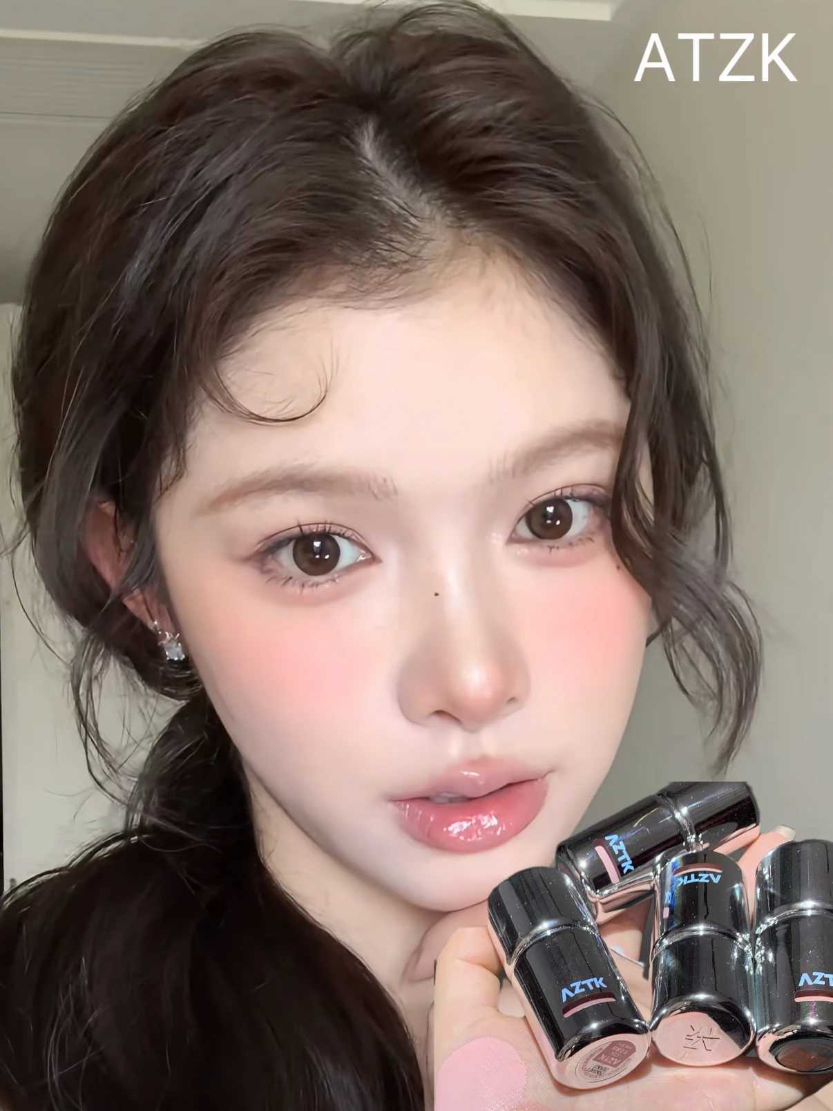 AZTK Liquid Blusher Jello Color Powder JC04 Moisturizing Highlight Beauty Expands Contracts Cheek Matte Face Makeup W250911