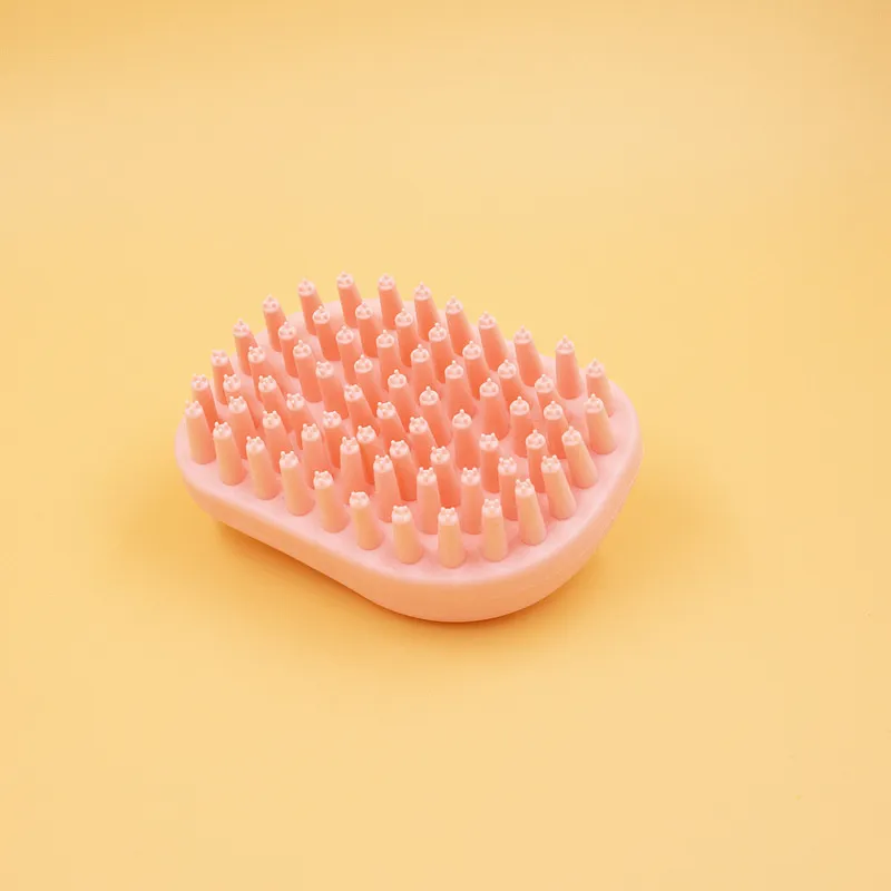 Pets Brush For Bath Dog Cat Massage Brush Grooming Comb Soft Rubber Pets Fur Hair Removal Comb