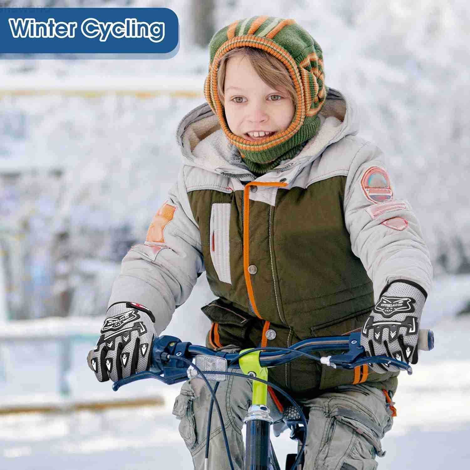 Motorcycle Gloves Riding Dirty Bike Gloves Racing Winter Power Sports Supplies for Riding Cycling Hiking OutdoorBlack709 x 355 InchesW250911