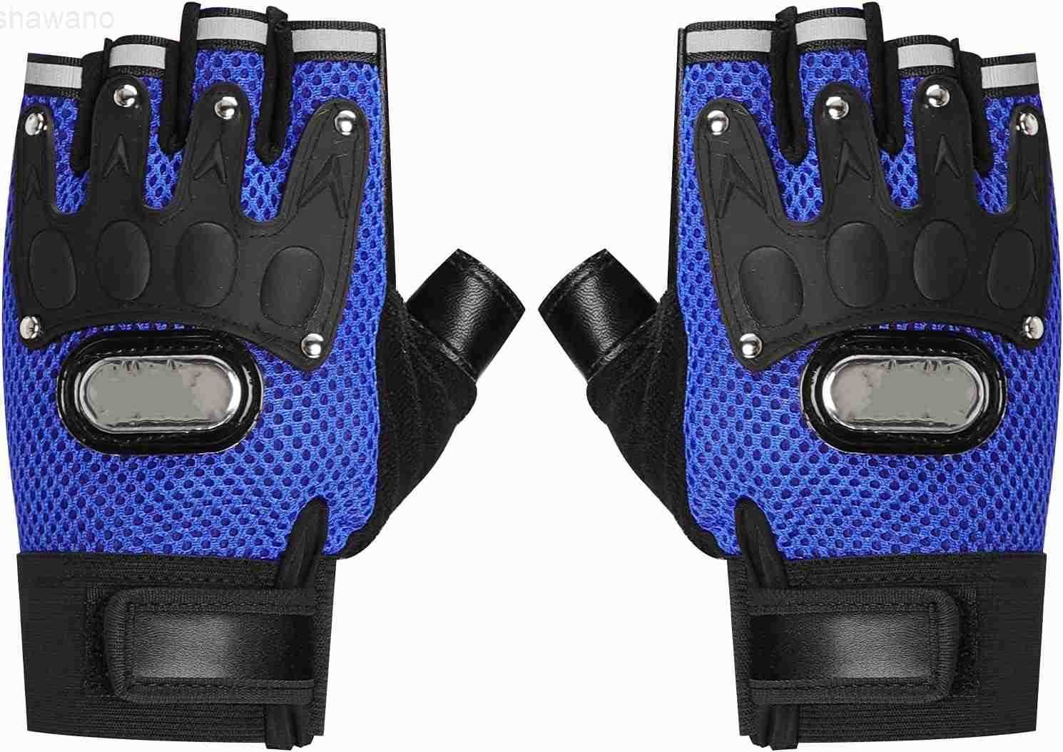 Men Women Breathable Mesh Cycling Gloves NonSlip Riding Driving Motorcycle Half Finger Gloves Sports Exercise Fitness Fingerless GlovesW250911