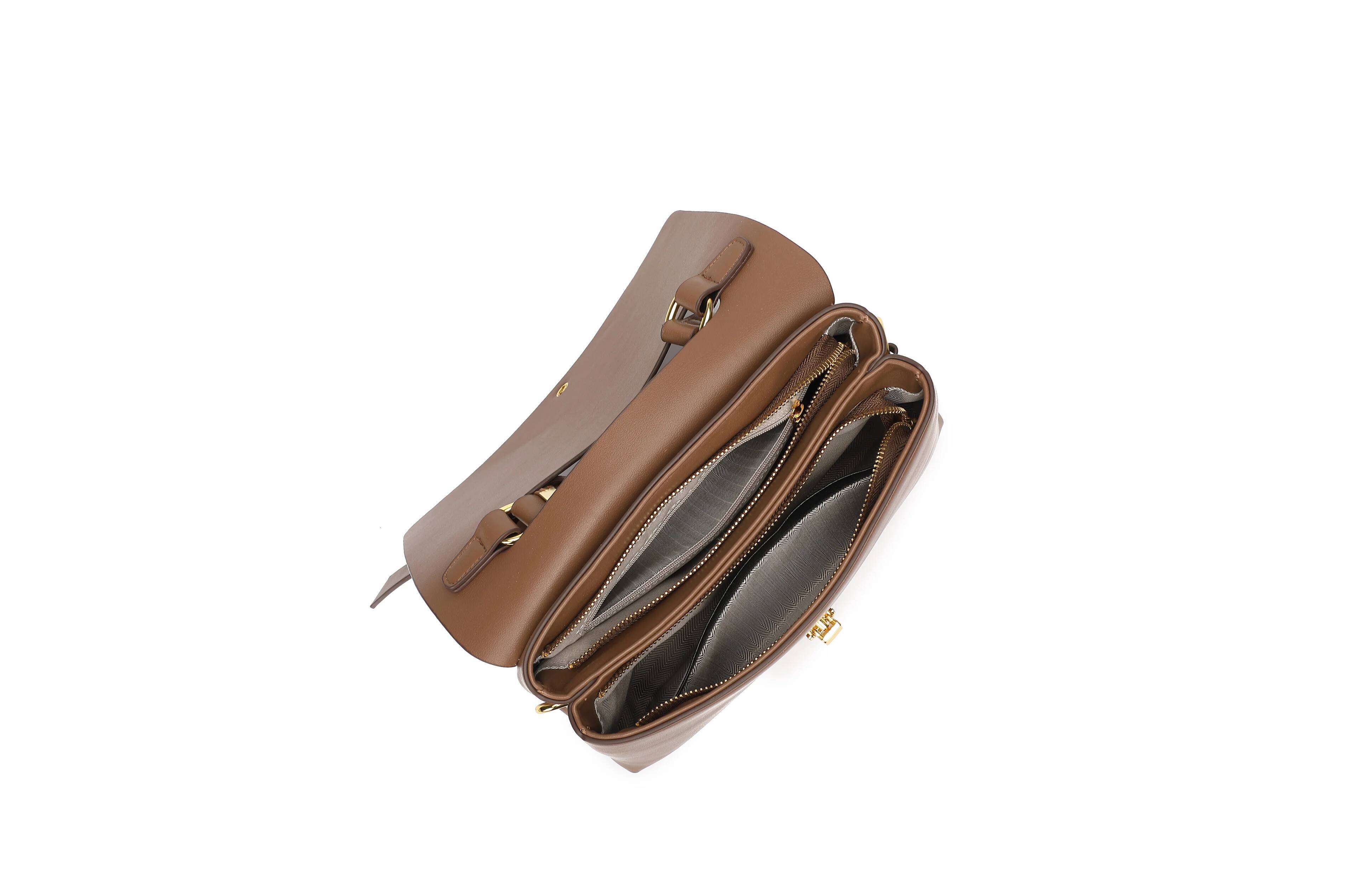 Retro Texture Women's New Fashion With Simple Oblique Span Shoulder Atmospheric Lock Underarm Bag high-quality