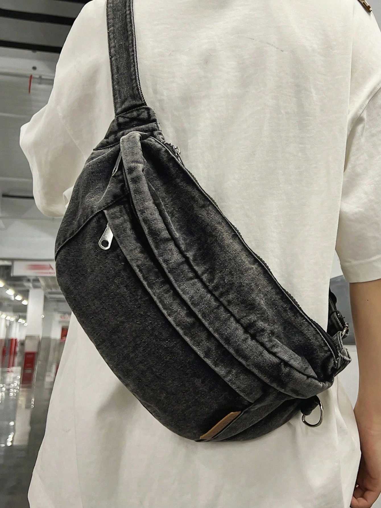 Women Fashion Solid Color Versatile Casual Fanny Pack Chic Minimalist Style Small Crossbody Bag Z250911