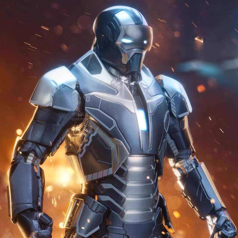 ZD TOYS Iron Man 40 Action Figure Gamma Marvel Model Toy Avengers Raider Official Gift for Boys Display Piece