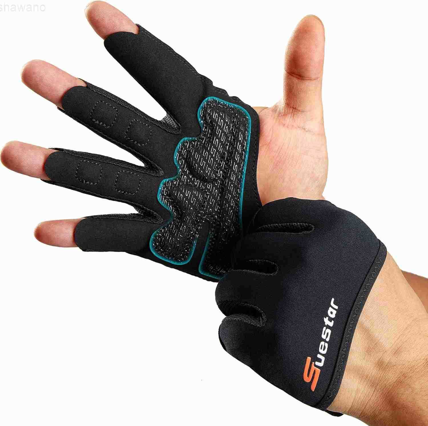Partial Weight Lifting Gloves 34 Finger Workout Gloves for Men Women Full Palm Protection Silicone Grip Gym for Weightlifting Exercise Fitness Smartwa
