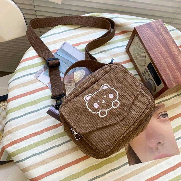 small cute Corduroy Crossbody bag min Kawaii Purse Crossbody Bag small Kawaii Wallet small Kawaii Crossbody BagW250911