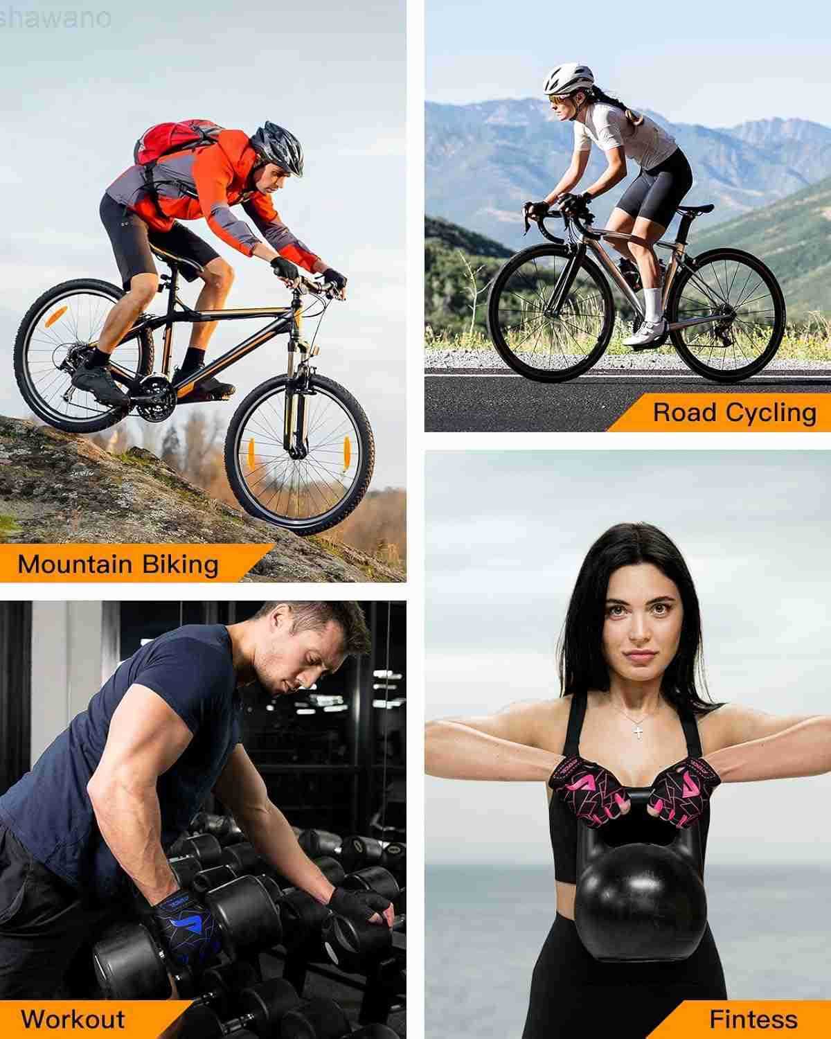 Cycling Gloves Mens Bicycle Gloves for Cycling Workout Gym Training Weight Lifting Outdoor Dirt Bike Mountain Bike RidingW250911