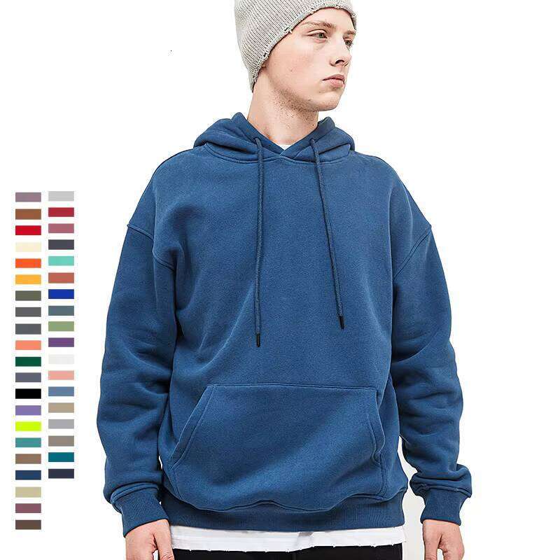 Manufacturer Men's Heavyweight Cotton Hoodie Oversized Pullover Women's Blank Sweatshirt with Puff Print