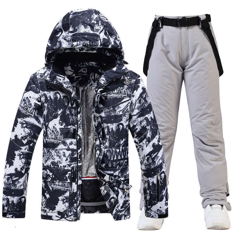 Clothing Suits For Men Winter Outdoor Windproof Water Proof Warm Thickened Single Double Board Skiing Clothes And Pants