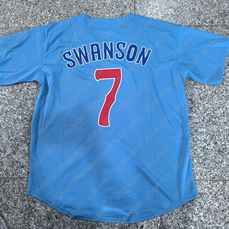 SwansonCustom 2025 powder Happ Baby Blue breathable Jersey Any Name Any Number Mens Womens Youth White Grey