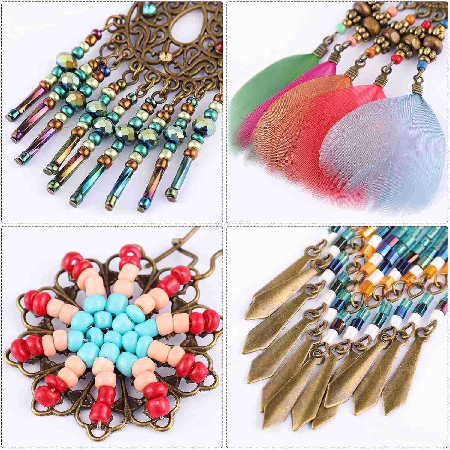 8 Pairs Boho Earrings for Women Vintage Drop Dangle Earrings Set Indian Retro Boho Ear Accessories for Women Girls GiftsW250911