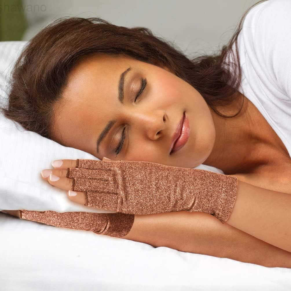 Arthritis Gloves Women Men Carpal Tunnel Rheumatiod Tendonitis Fingerless Hand Thumb Compression GlovesW250911