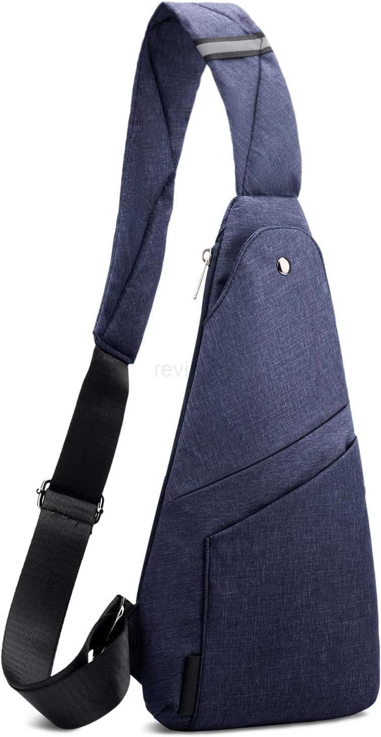 Sling Bag AntiThief Crossbody Personal Pocket Bag Lightweight Chest Shoulder Backpack for Travel Hiking Dark GreyW250911