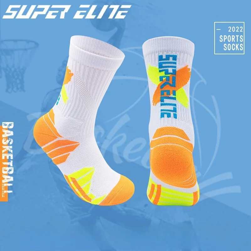 Mens High Tube Professional Practical Basketball Socks Contrast towel bottom thickened shock absorption Women football Socks D250911