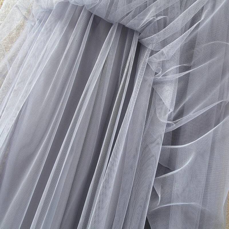 Vintage Tulle Women Streetwear Elastic High Waist Mesh Pleated Skirts Summer Elegant Korean A Line Office Ladies Skirt New dongdumaoyi