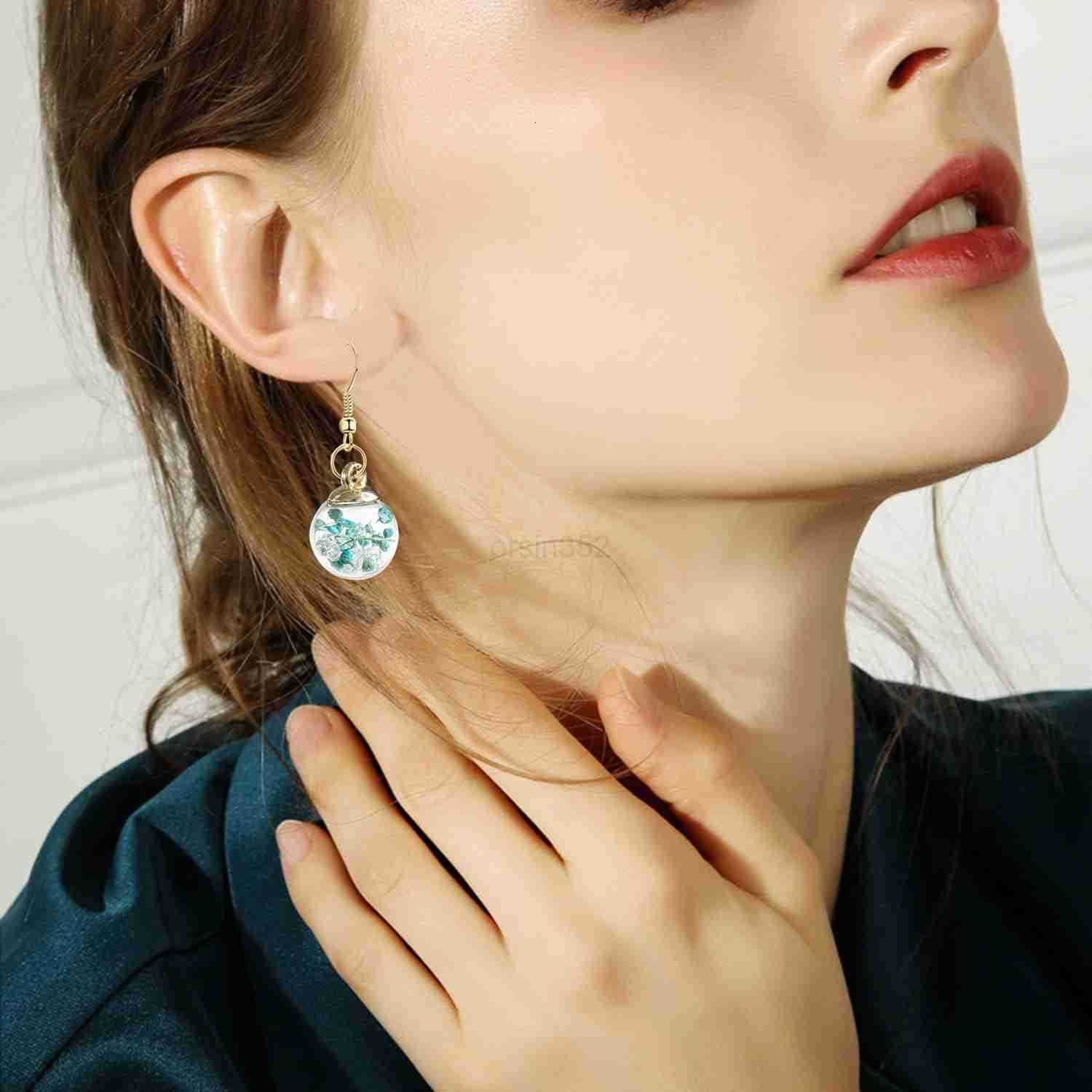 6 Pairs Multicolor Dangle Earrings Set for Women Girls Flower Life of Tree Ball Drop Dangle Earrings in BulkW250911