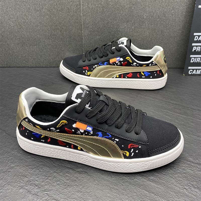 2025 Spring New Canvas Korean Style Casual Sports Versatile Single Mesh Breathable Comfortable Trendy Men's Shoes Odor-resistant
